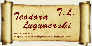 Teodora Lugumerski vizit kartica